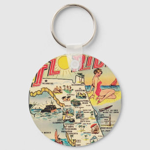 Greetings From Florida Keychain