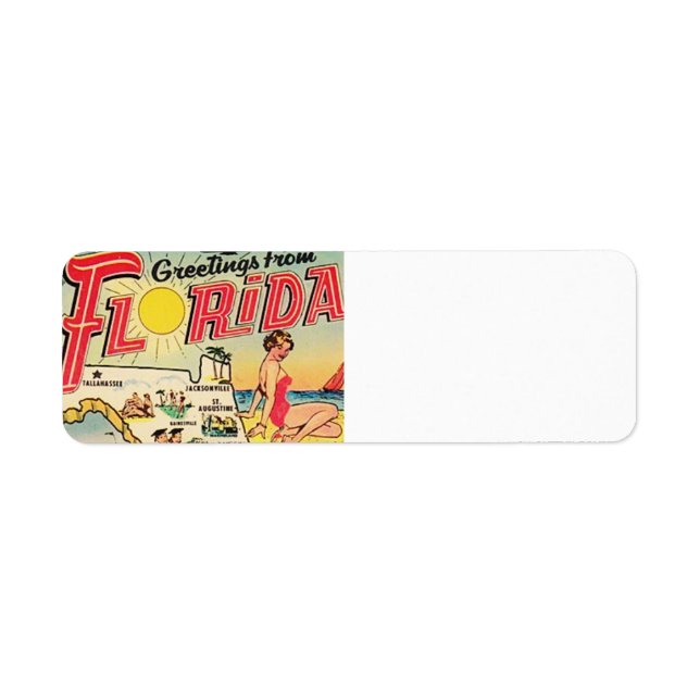 Greetings From Florida Label (Front)