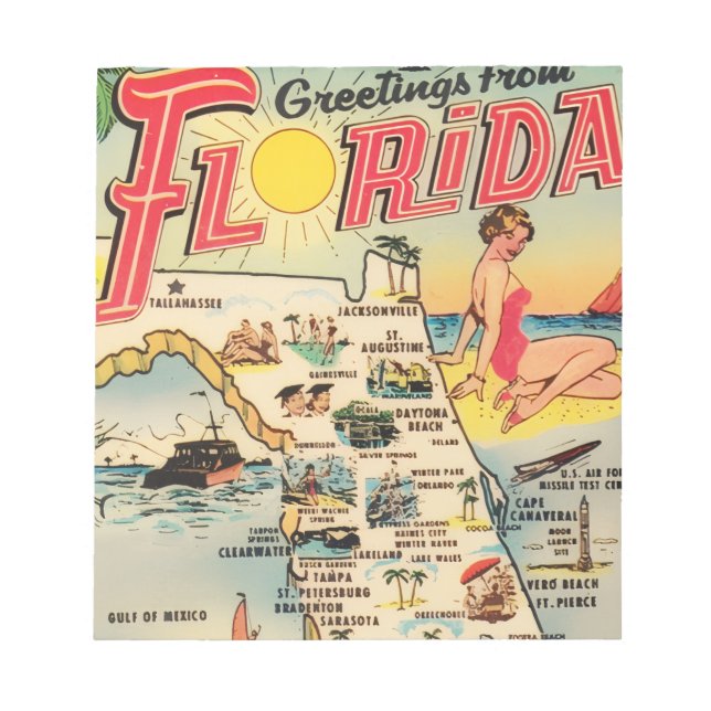Greetings From Florida Notepad (Front)