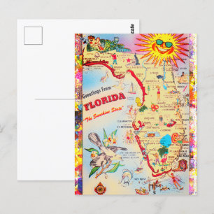 Greetings from Florida Postcard