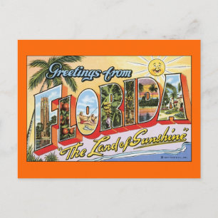 Greetings From Florida Postcard