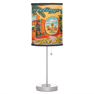 Greetings from Florida Postcard Memorabilia Table Lamp