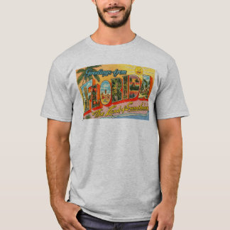 Greetings From Florida Postcard Men's T-Shirt