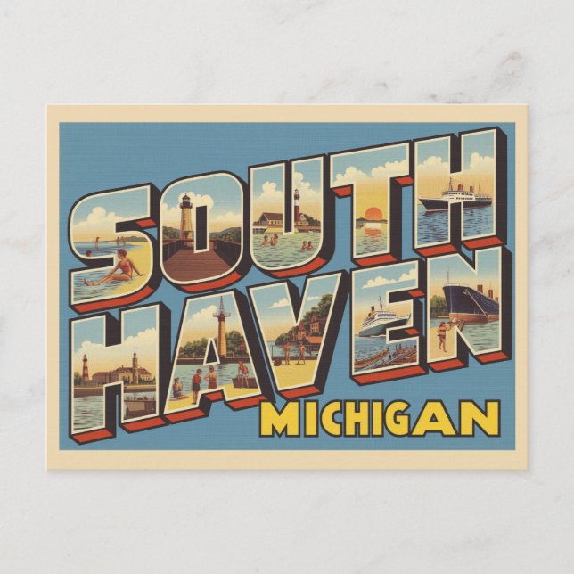 Greetings from Florida Vintage  Postcard (Front)