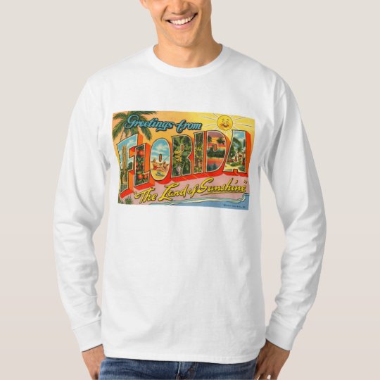 Greetings From Florida Vintage Postcard T-Shirt