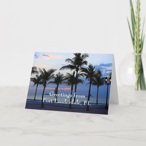 Greetings from Fort Lauderdale Card