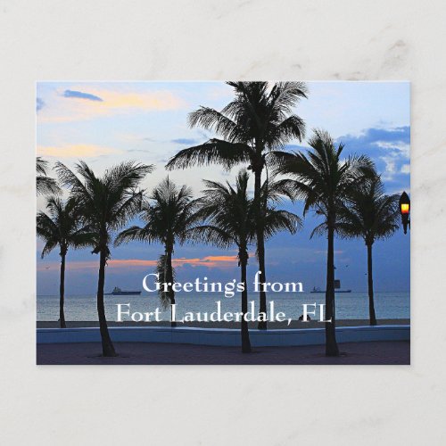 Greetings from Fort Lauderdale FL Postcard
