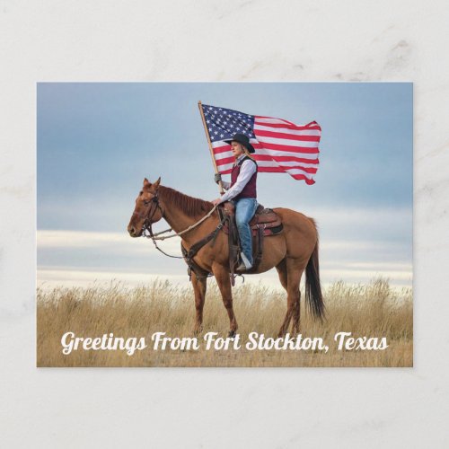 Greetings From Fort Stockton Texas Postcard