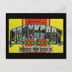 Greetings from Frankfort Kentucky Postcard
