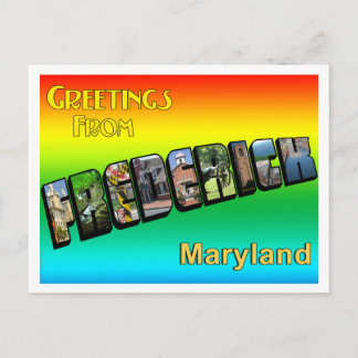Greetings From Frederick Postcard