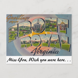 Greetings from Front Royal, Virginia Postcard