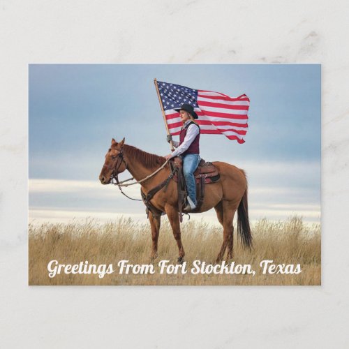 Greetings From Ft Stockton Texas Postcard