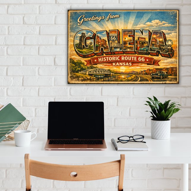 Greetings From Galena Kansas Route 66 Poster (Creator Uploaded)