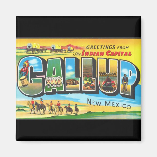 Greetings from Gallup Magnet (Front)