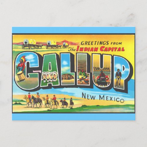 Greetings from Gallup Postcard