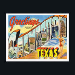 Greetings from Galveston, Texas Vintage Travel Postcard<br><div class="desc">Greetings from Galveston,  Texas Vintage Travel Postcard</div>