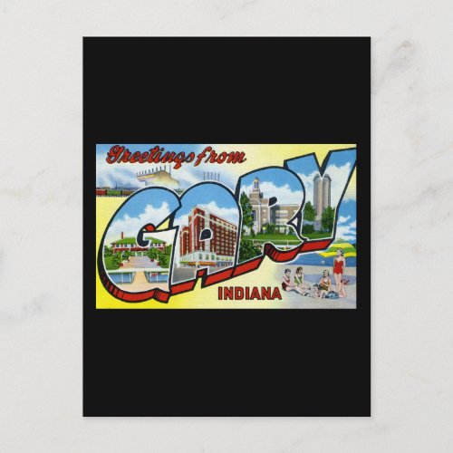 Greetings from Gary Indiana Postcard