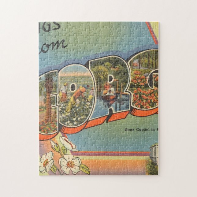 Greetings From Georgia Jigsaw Puzzle (Vertical)