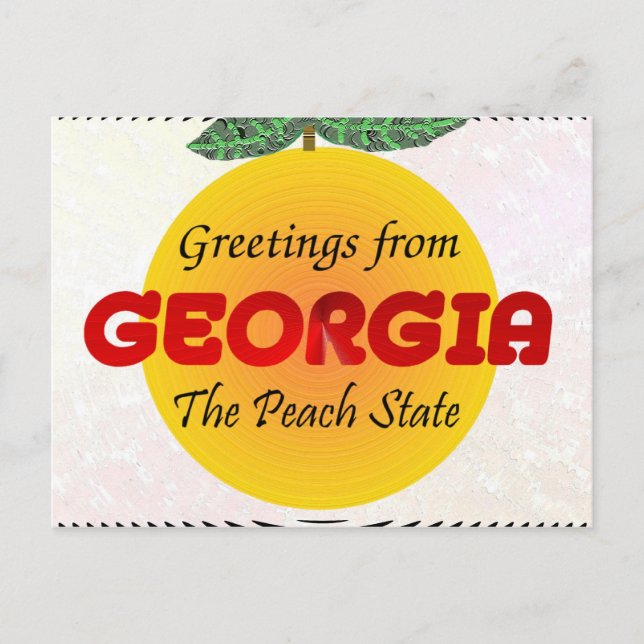 Greetings from Georgia Postcard (Front)