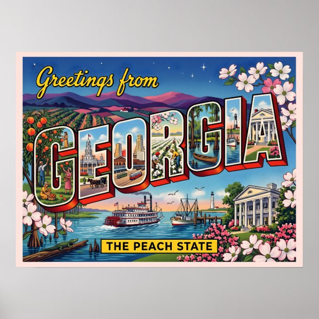Greetings from Georgia Poster (Front)