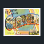 Greetings from Georgia Vintage Travel Postcard<br><div class="desc">Greetings from Georgia Vintage Travel Postcard</div>
