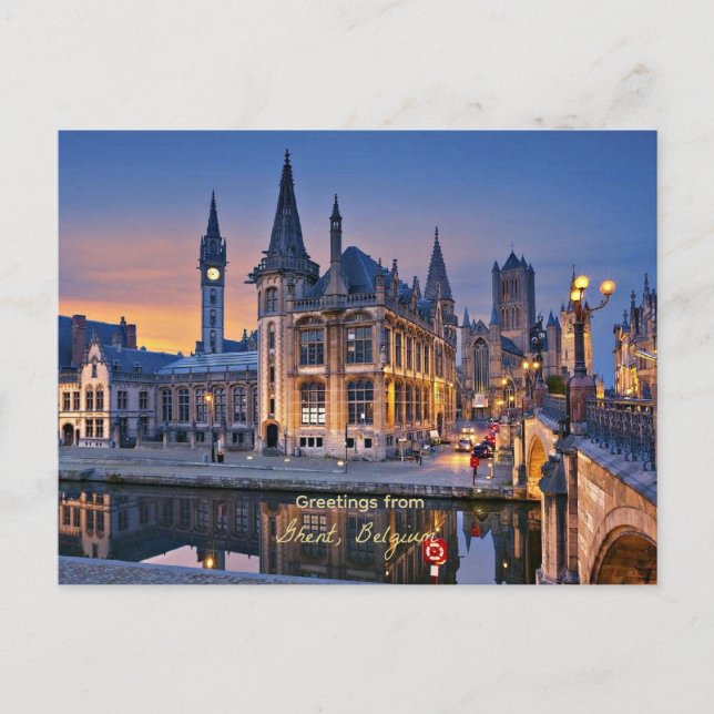 Greetings from Ghent, Belgium, Postcard (Front)
