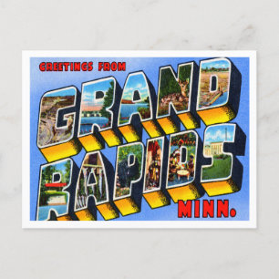 Greetings from Grand Rapids, Minnesota Travel Postcard