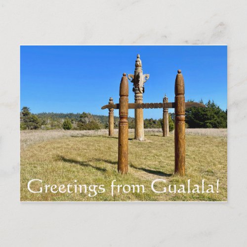 Greetings from Gualala Postcard
