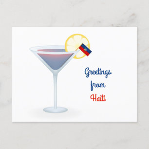 Greetings From Haiti Cocktail Holiday Card