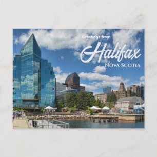 Greetings from Halifax Nova Scotia Canada Travel Postcard