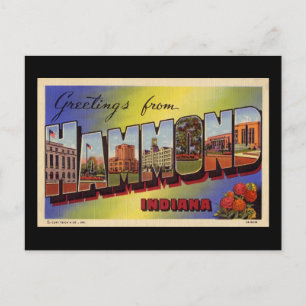 Greetings from Hammond Indiana Postcard