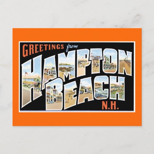 Greetings from Hampton Beach New Hampshire Postcard
