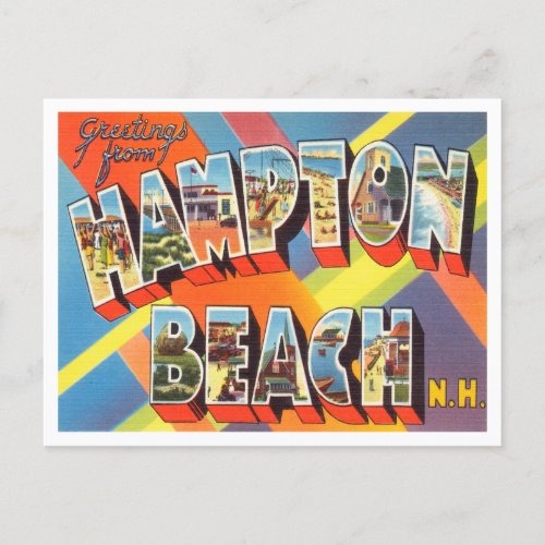 Greetings from Hampton Beach New Hampshire Travel Postcard