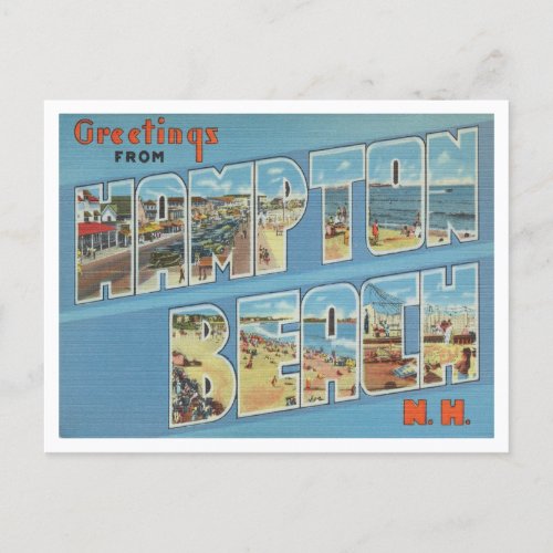 Greetings from Hampton Beach New Hampshire Travel Postcard