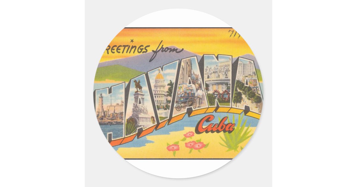 Hasta La Victoria Siempre Cuba Slogan Classic Round Sticker Feb 21 2017  #junkydotcom #zazzle