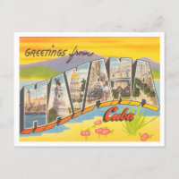 Greetings from Havana, Cuba Vintage Travel