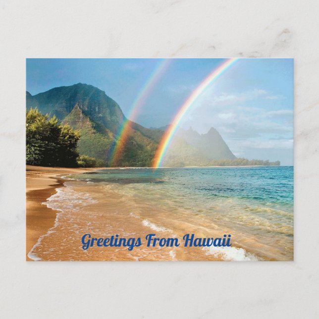 Greetings From Hawaii Postcard (Front)