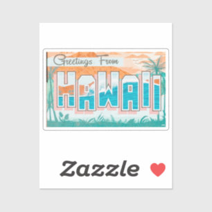 Greetings from Hawaii Sticker
