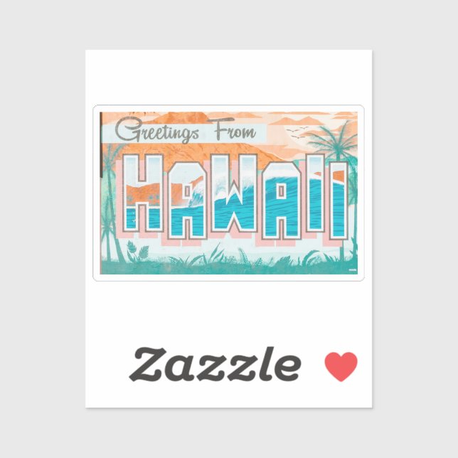 Greetings from Hawaii Sticker (Sheet)