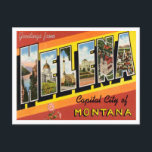 Greetings from Helena, Capital City of Montana Postcard<br><div class="desc">Greetings from Helena,  Capital City of Montana Vintage Travel Postcard</div>