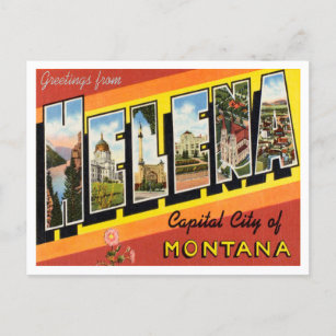 Greetings from Helena, Capital City of Montana Postcard