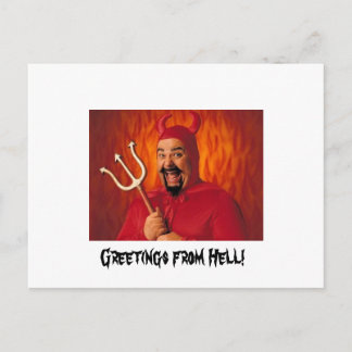 Greetings from Hell! Postcard