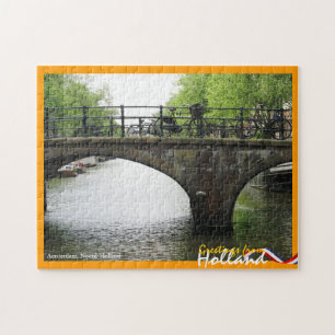 Greetings from Holland Amsterdam Bridge Jigsaw Puzzle