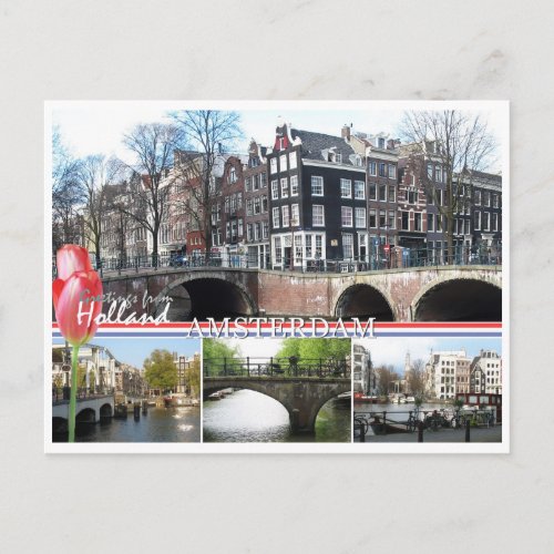 Greetings from Holland _ Amsterdam Postcard