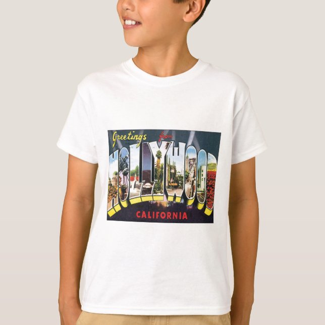 Greetings From Hollywood California T-Shirt (Front)