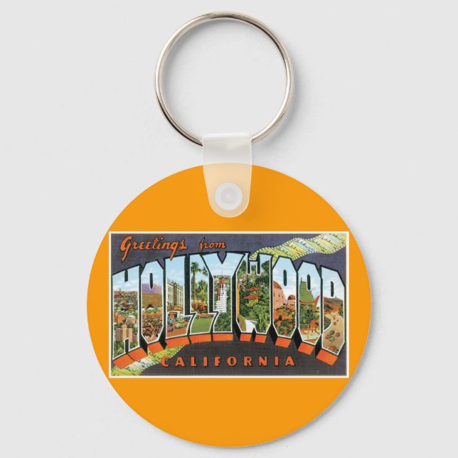 Greetings from Hollywood! Keychain (Front)