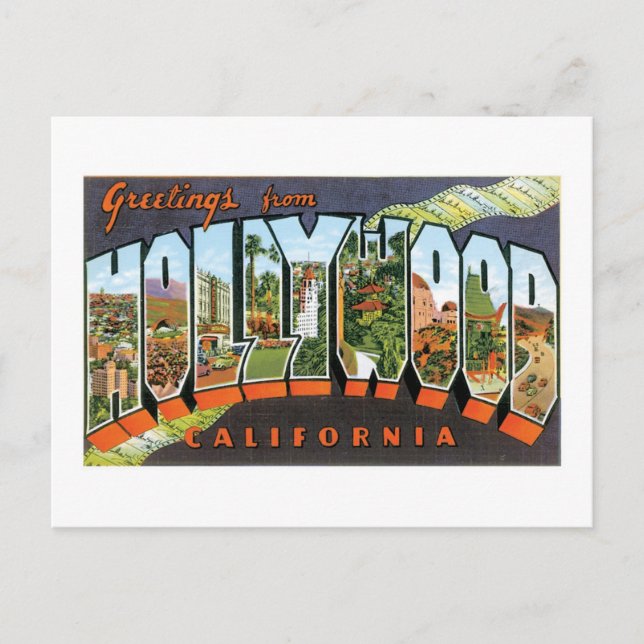 Greetings from Hollywood! Postcard (Front)