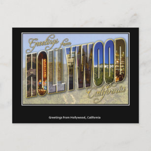 Greetings from Hollywood Postcard