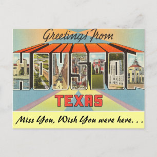 Greetings from Houston Postcard