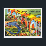 Greetings from Houston, Texas Vintage Travel Postcard<br><div class="desc">Greetings from Houston,  Texas Vintage Travel Postcard</div>